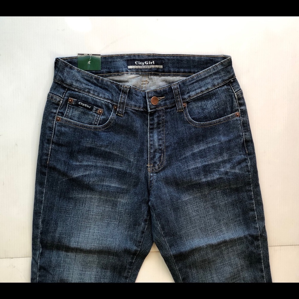 City Girl Juniors Classic cropped cuffed jeans 5/6 - Picture 7 of 8